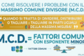 Problemi con il MCD